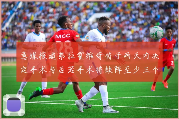 意媒报道弗拉霍维奇将于两天内决定手术与否若手术将缺阵至少三个月